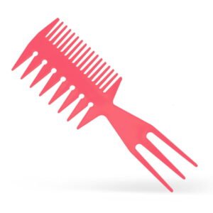 Pieptene frizerie/coafor pentru aranjat parul - Roz