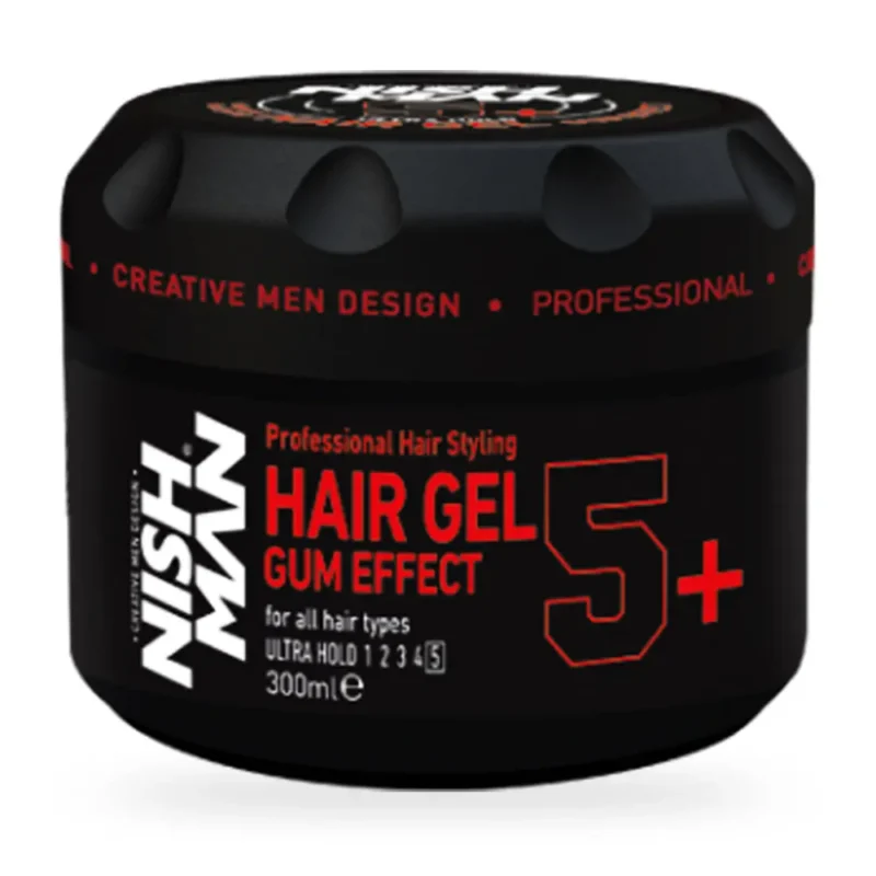 Gel pentru par 300ml – Ultra Hold 5+ – NISH MAN