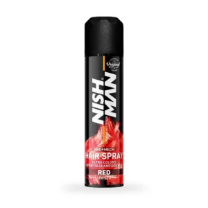 Spray de par colorat 150ml – Rosu – NISH MAN