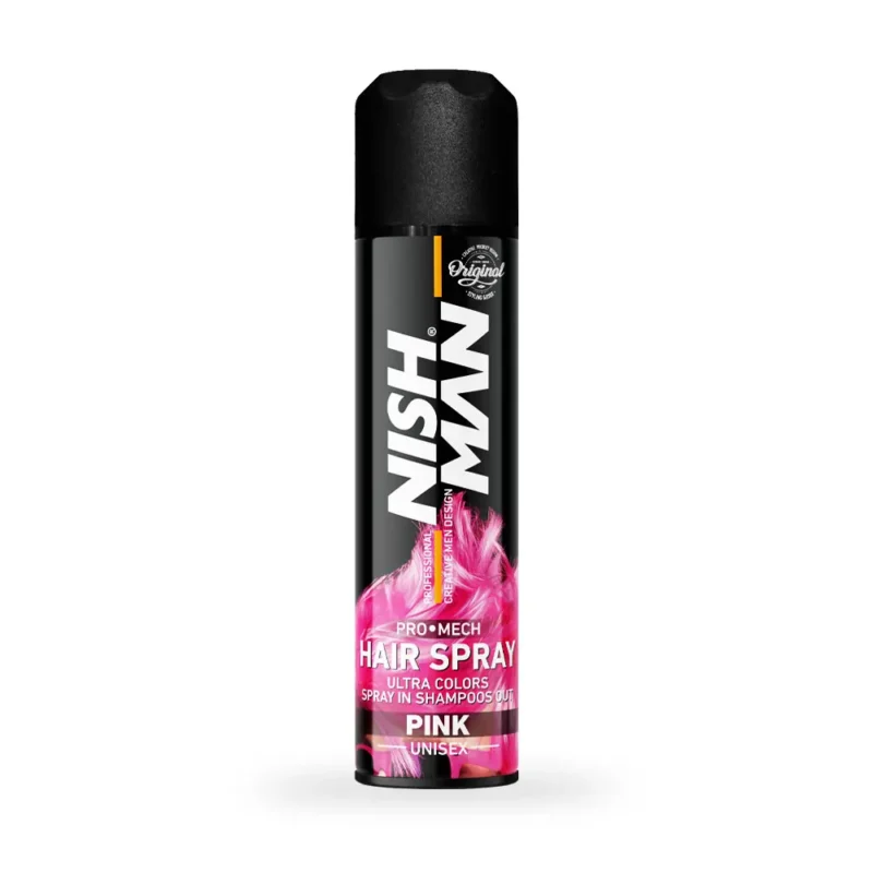 Spray de par colorat 150ml – Roz – NISH MAN